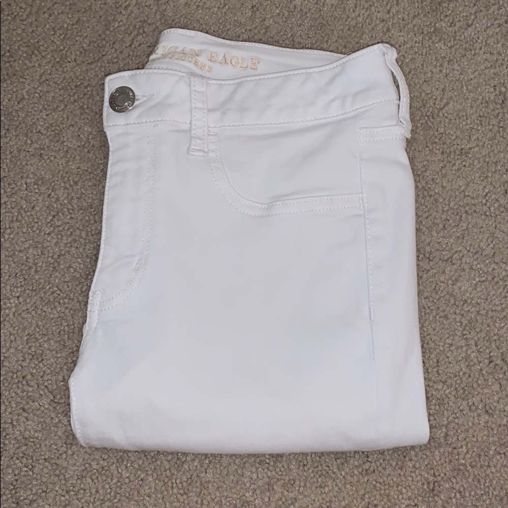 American Eagle White Jeggings